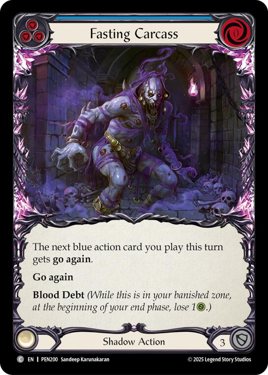 Fasting Carcass (Blue) (Regular) [PEN200] (Compendium of Rathe) | Boutique FDB TCG