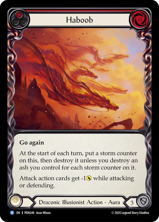 Haboob (Red) (Rainbow Foil) [PEN249] (Compendium of Rathe)  Rainbow Foil | Boutique FDB TCG