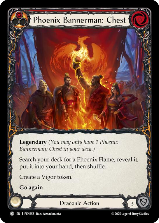 Phoenix Bannerman Chest (Red) (Regular) [PEN258] (Compendium of Rathe) | Boutique FDB TCG