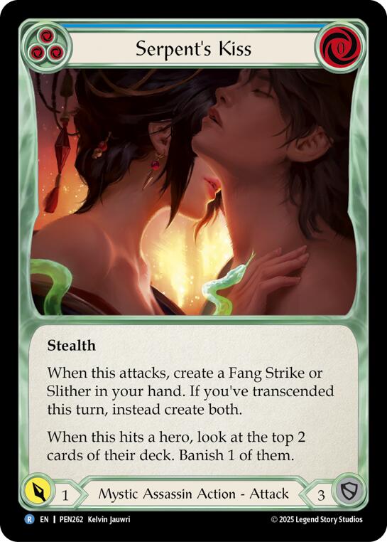 Serpents Kiss (Blue) (Regular) [PEN262] (Compendium of Rathe) | Boutique FDB TCG