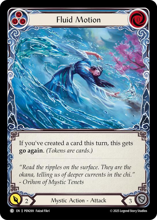 Fluid Motion (Blue) (Regular) [PEN269] (Compendium of Rathe) | Boutique FDB TCG