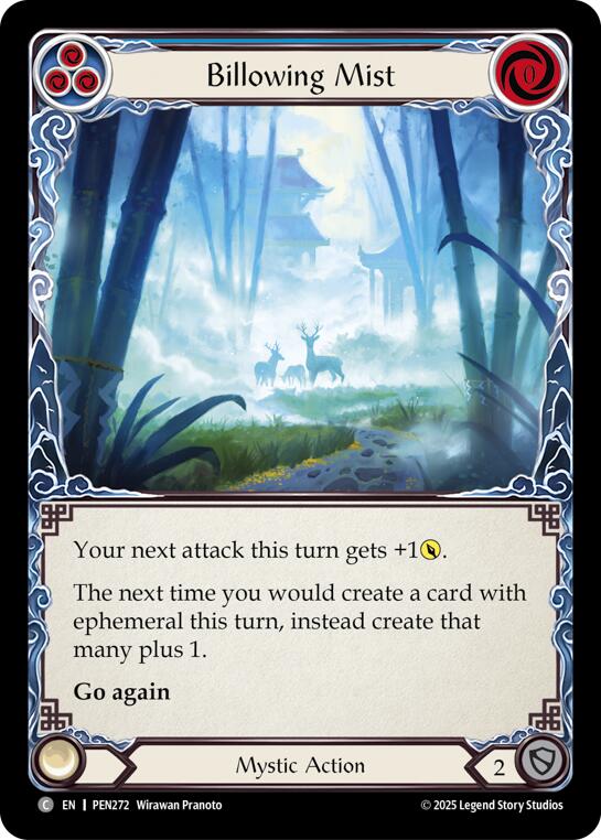 Billowing Mist (Blue) (Rainbow Foil) [PEN272] (Compendium of Rathe)  Rainbow Foil | Boutique FDB TCG