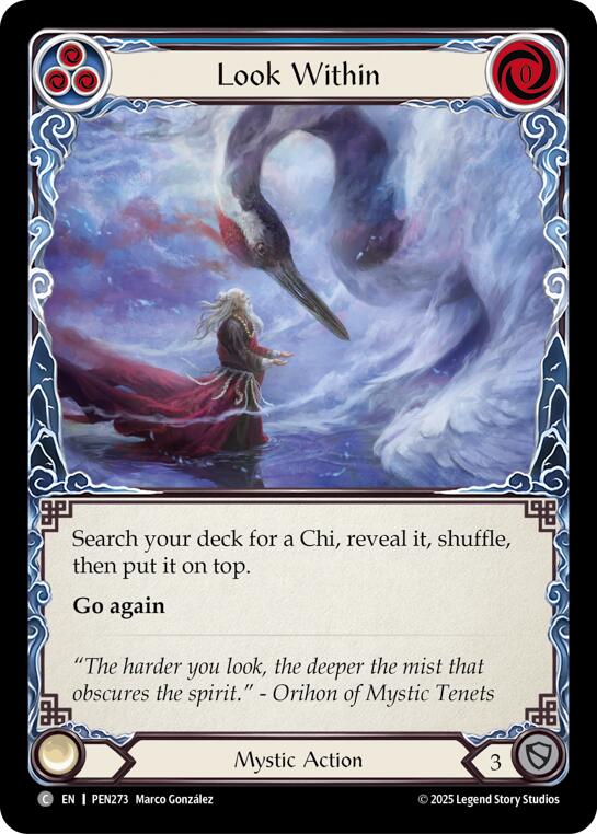 Look Within (Blue) (Rainbow Foil) [PEN273] (Compendium of Rathe)  Rainbow Foil | Boutique FDB TCG