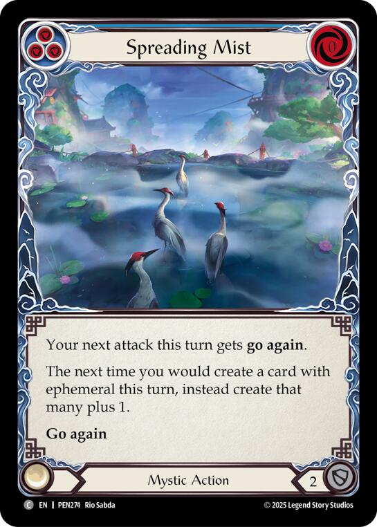 Spreading Mist (Blue) (Regular) [PEN274] (Compendium of Rathe) | Boutique FDB TCG