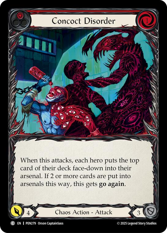 Concoct Disorder (Red) (Rainbow Foil) [PEN279] (Compendium of Rathe)  Rainbow Foil | Boutique FDB TCG