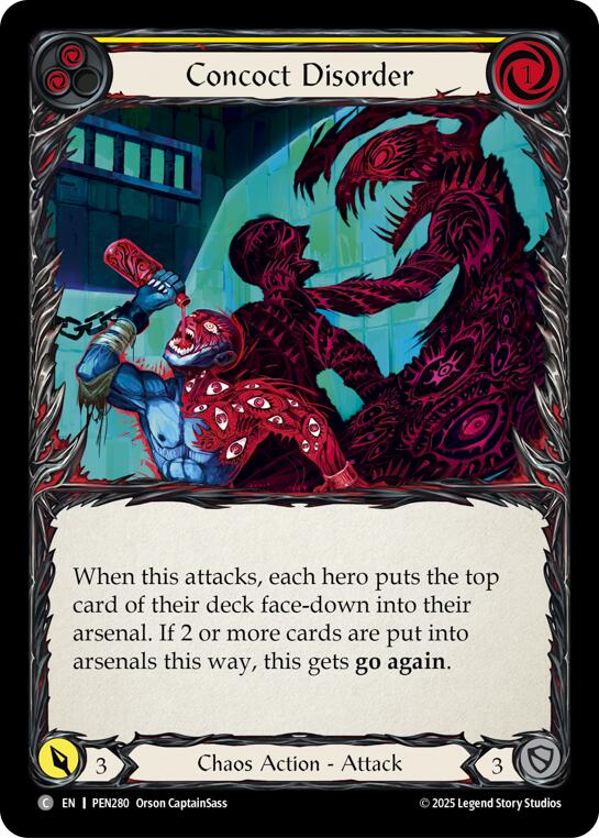 Concoct Disorder (Yellow) (Rainbow Foil) [PEN280] (Compendium of Rathe)  Rainbow Foil | Boutique FDB TCG
