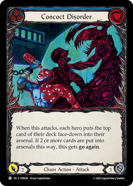 Concoct Disorder (Blue) (Rainbow Foil) [PEN281] (Compendium of Rathe)  Rainbow Foil | Boutique FDB TCG
