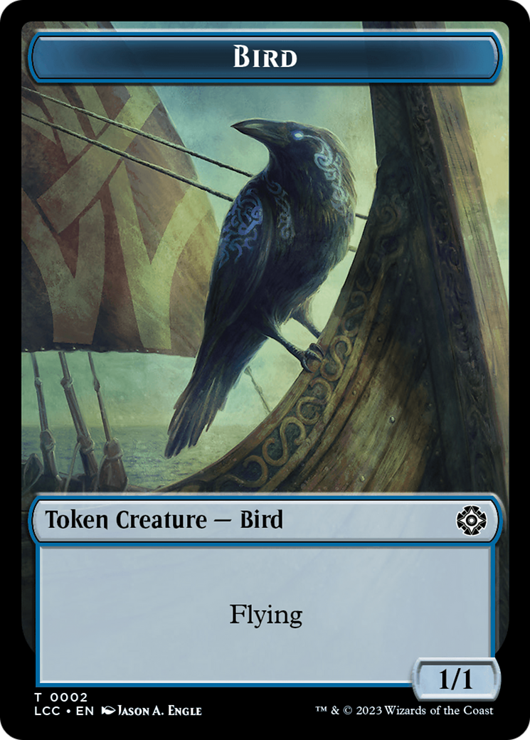 Bird // Merfolk (0003) Double-Sided Token [The Lost Caverns of Ixalan Commander Tokens] | Boutique FDB TCG