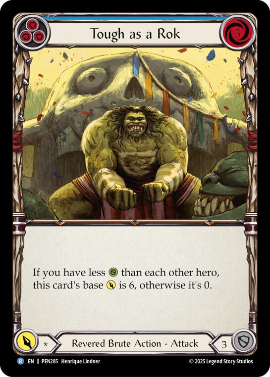 Tough As A Rok (Blue) (Rainbow Foil) [PEN285] (Compendium of Rathe)  Rainbow Foil | Boutique FDB TCG