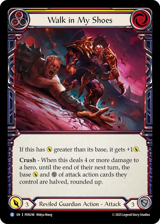 Walk In My Shoes (Yellow) (Regular) [PEN298] (Compendium of Rathe) | Boutique FDB TCG