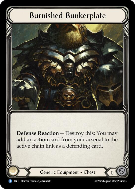 Burnished Bunkerplate [PEN316] (Compendium of Rathe)  Cold Foil | Boutique FDB TCG