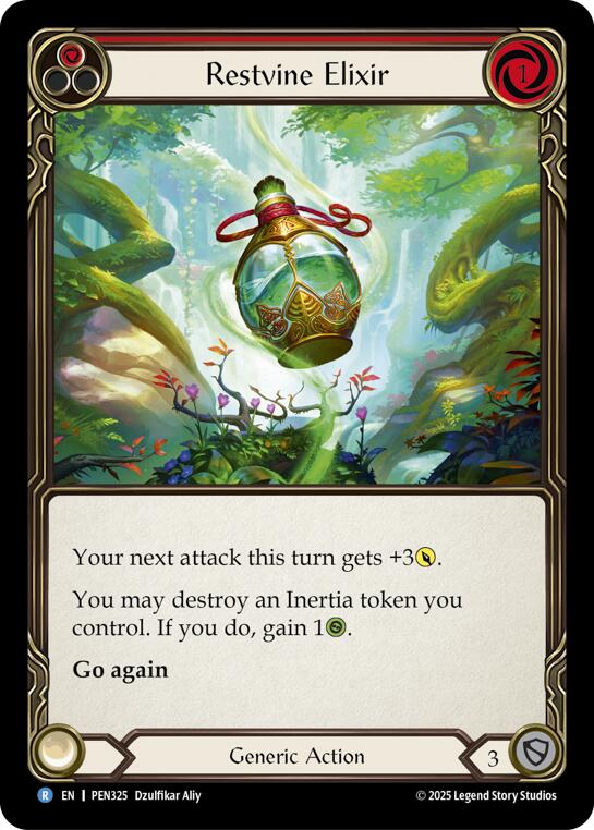 Restvine Elixir (Red) (Regular) [PEN325] (Compendium of Rathe) | Boutique FDB TCG