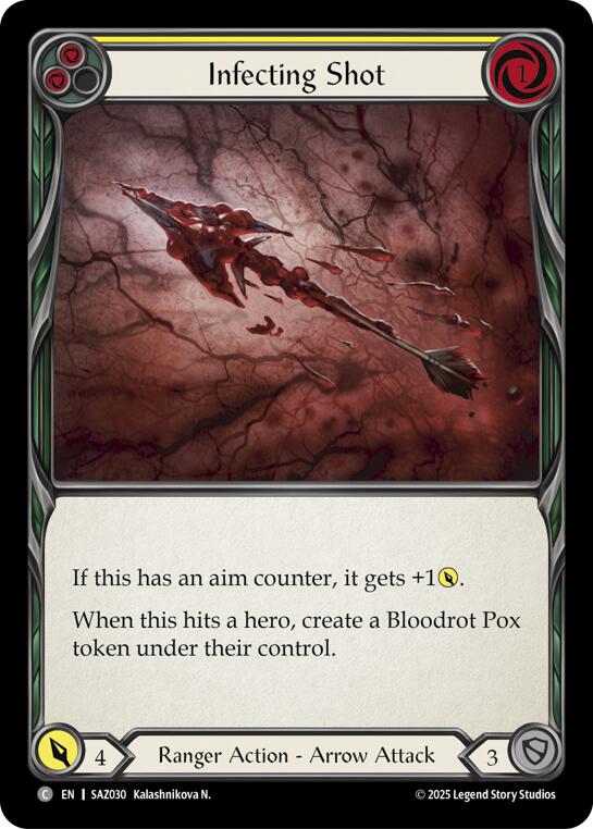 Infecting Shot (Yellow) (Regular) [SAZ030] (Silver Age Chapter 2) | Boutique FDB TCG