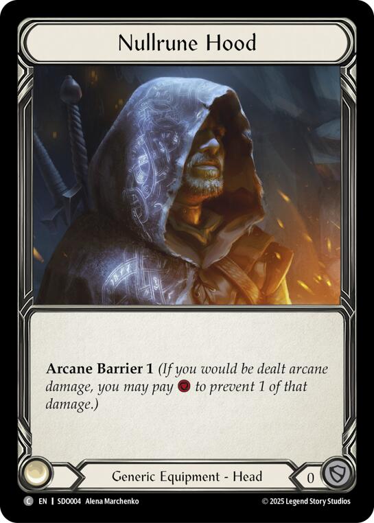 Nullrune Hood [SDO004] (Silver Age Chapter 2) | Boutique FDB TCG