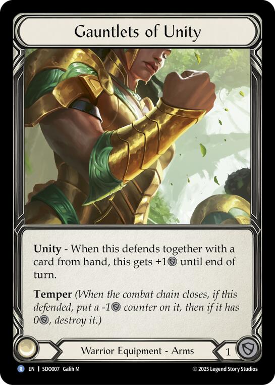 Gauntlets of Unity [SDO007] (Silver Age Chapter 2) | Boutique FDB TCG