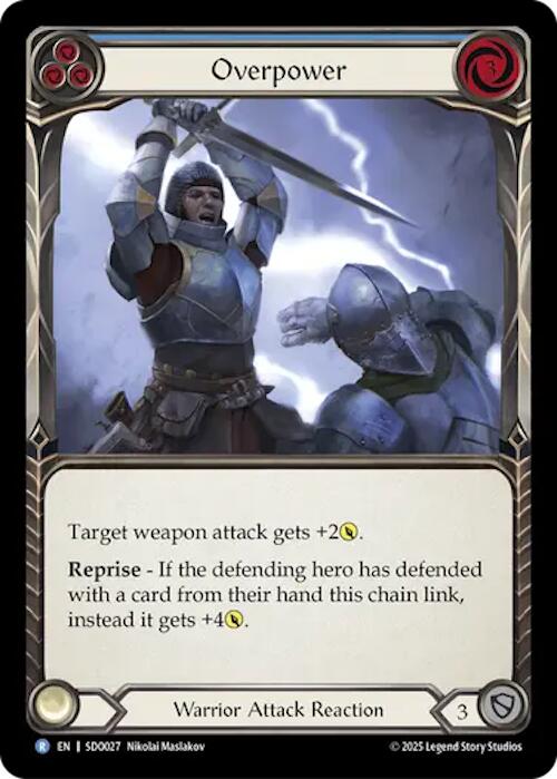 Overpower (Blue) (Regular) [SDO027] (Silver Age Chapter 2) | Boutique FDB TCG
