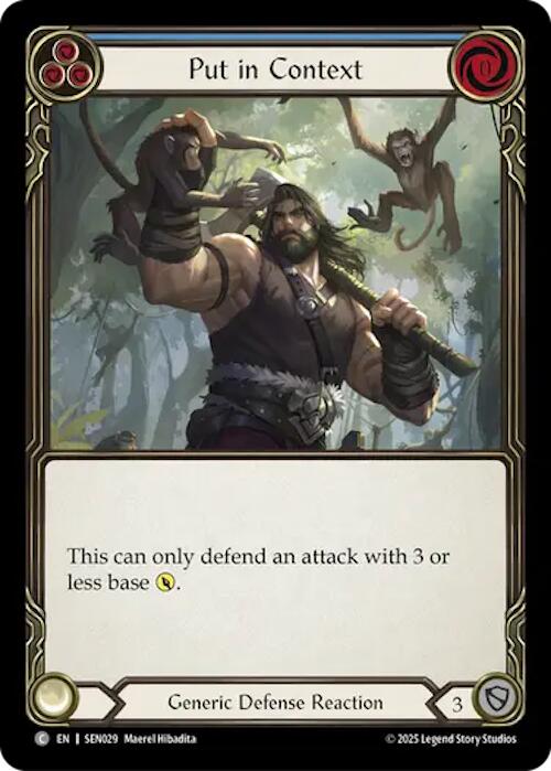 Put in Context [SEN029] (Silver Age Chapter 2) | Boutique FDB TCG