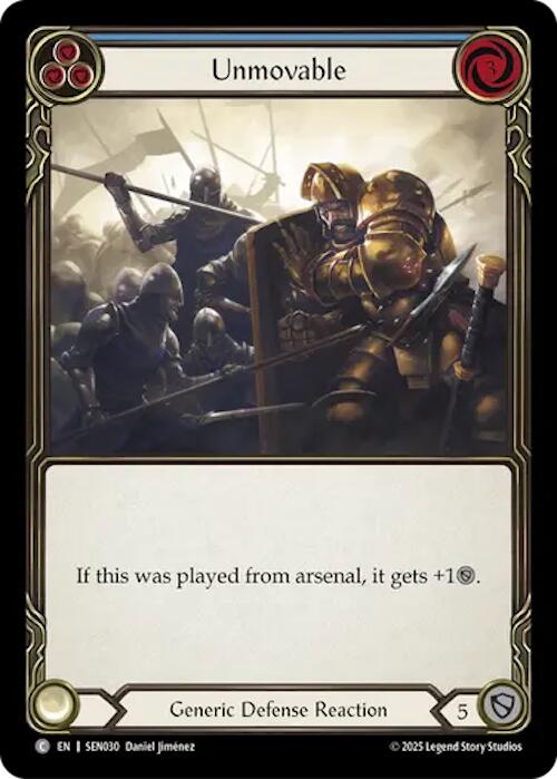 Unmovable (Blue) (Regular) [SEN030] (GEM Pack 2) | Boutique FDB TCG