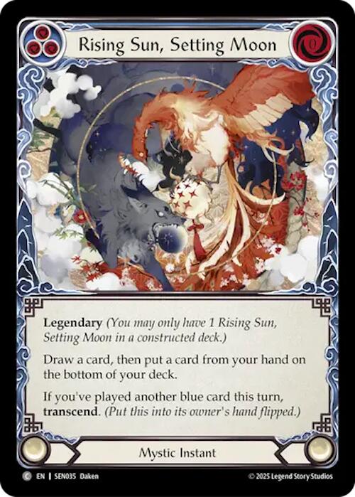 Rising Sun, Setting Moon // Inner Chi [SEN035] (Silver Age Chapter 2) | Boutique FDB TCG