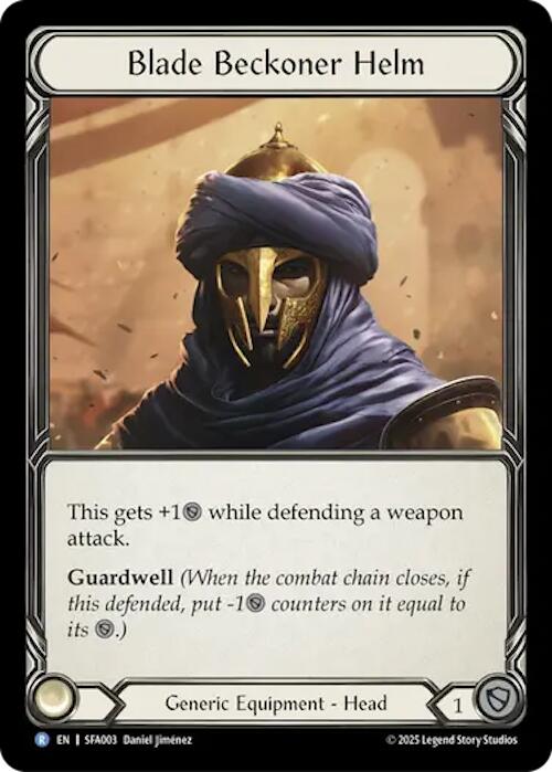 Blade Beckoner Helm [SFA003] (Silver Age Chapter 2) | Boutique FDB TCG