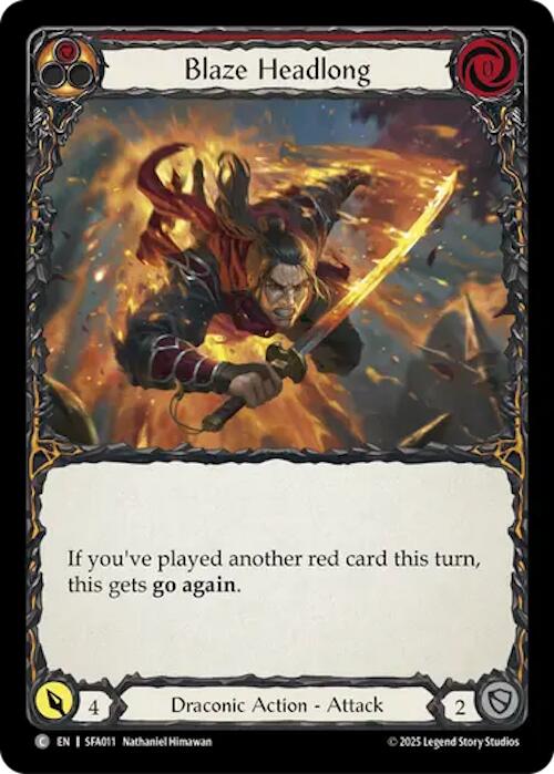 Blaze Headlong [SFA011] (Silver Age Chapter 2) | Boutique FDB TCG