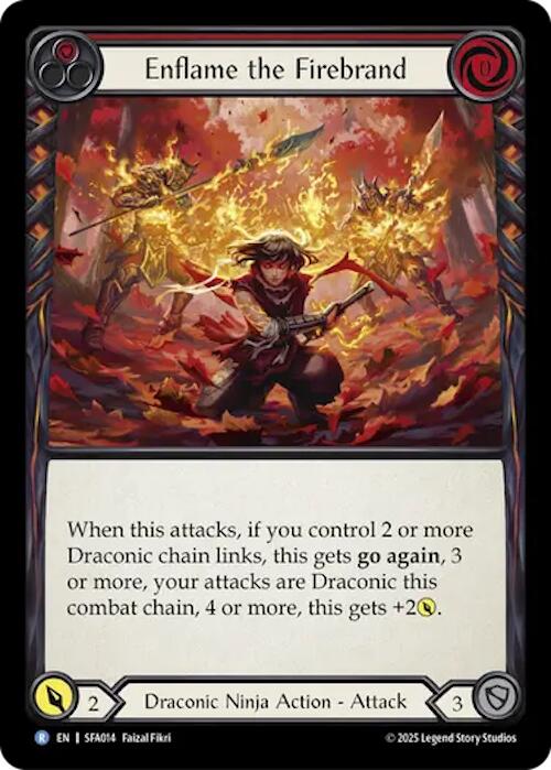 Enflame the Firebrand [SFA014] (Silver Age Chapter 2) | Boutique FDB TCG