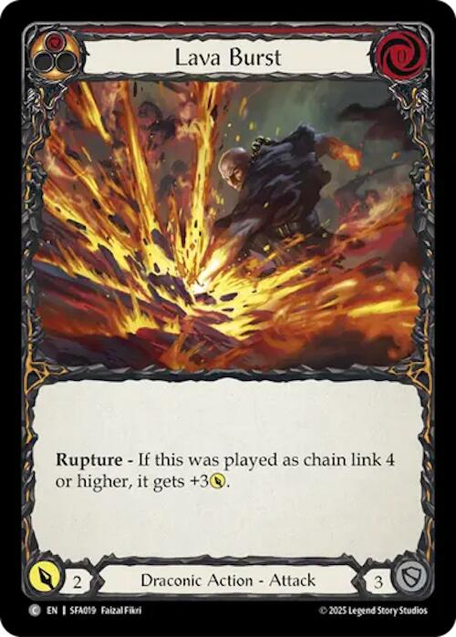 Lava Burst [SFA019] (Silver Age Chapter 2) | Boutique FDB TCG