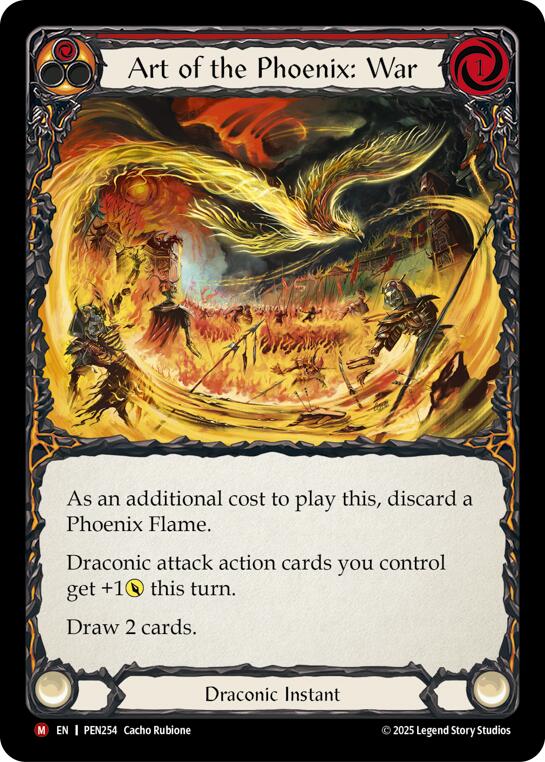 Art Of The Phoenix War (Red) [PEN254] (Compendium of Rathe)  Rainbow Foil | Boutique FDB TCG