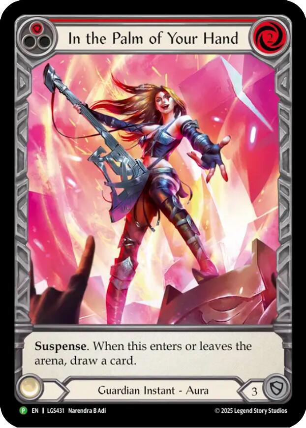 In the Palm of Your Hand [LGS431] (Promo)  Cold Foil | Boutique FDB TCG