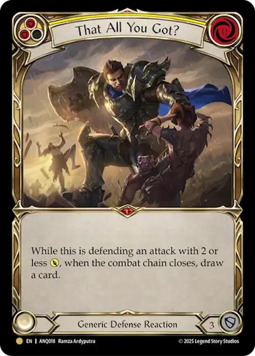 That All You Got (Yellow) (Gold) [ANQ018] (Compendium of Rathe - Antiquity Pack) | Boutique FDB TCG