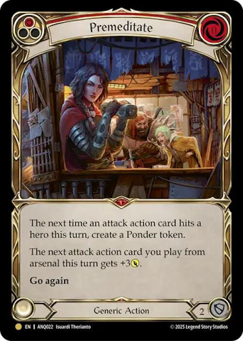 Premeditate (Red) (Gold) [ANQ022] (Compendium of Rathe - Antiquity Pack) | Boutique FDB TCG