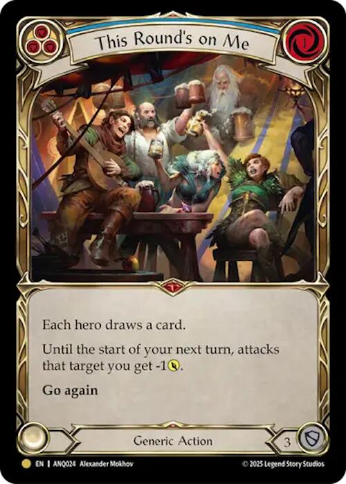 This Rounds On Me (Blue) (Gold) [ANQ024] (Compendium of Rathe - Antiquity Pack)  Rainbow Foil | Boutique FDB TCG
