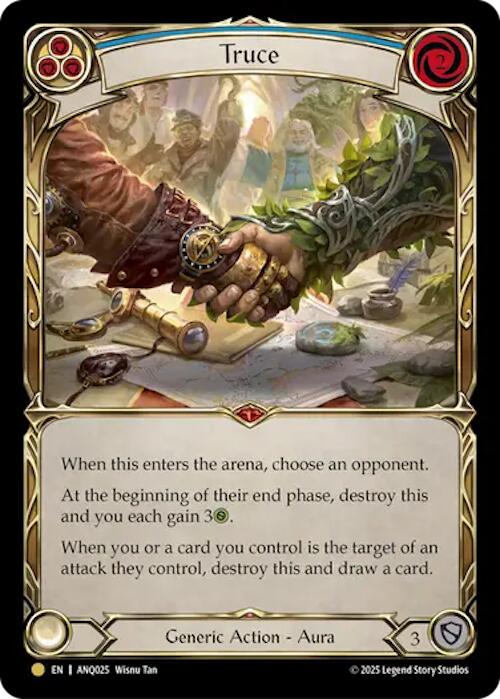 Truce (Blue) (Gold) [ANQ025] (Compendium of Rathe - Antiquity Pack) | Boutique FDB TCG
