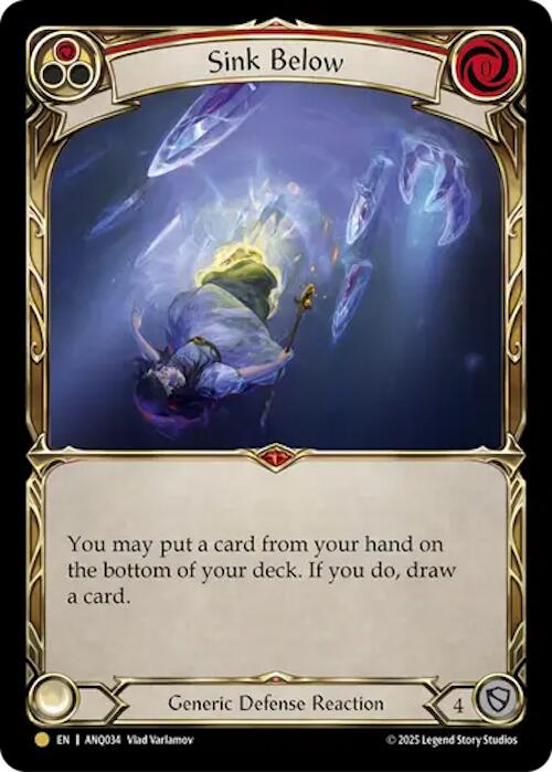 Sink Below (Red) (Gold) [ANQ034] (Compendium of Rathe - Antiquity Pack) | Boutique FDB TCG