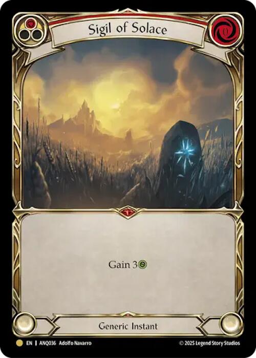 Sigil Of Solace (Red) (Gold) [ANQ036] (Compendium of Rathe - Antiquity Pack) | Boutique FDB TCG
