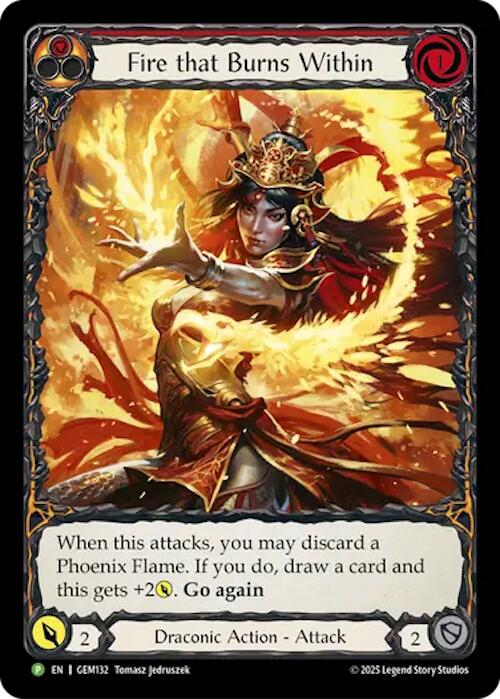 Fire that Burns Within [GEM132] (GEM Pack 4) | Boutique FDB TCG