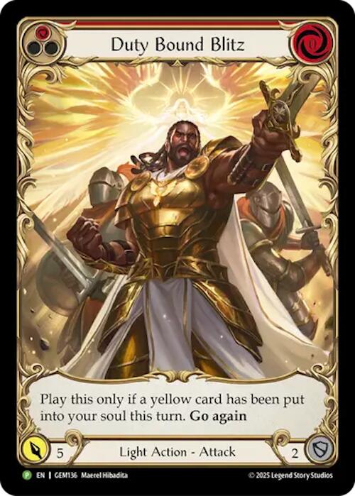 Duty Bound Blitz [GEM136] (GEM Pack 4) | Boutique FDB TCG