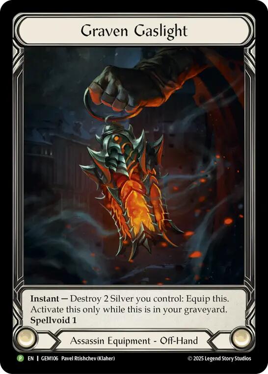 Graven Gaslight [GEM106] (GEM Pack 4)  Cold Foil | Boutique FDB TCG
