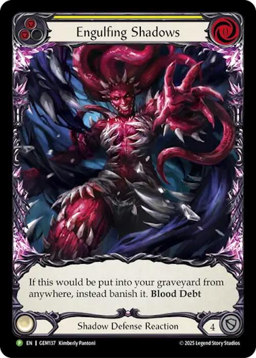 Engulfing Shadows [GEM137] (GEM Pack 4)  Rainbow Foil | Boutique FDB TCG