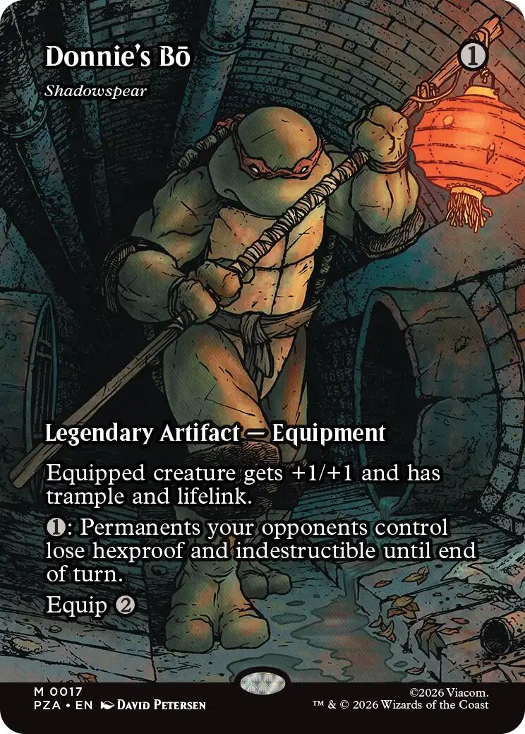 Donnie's Bo - Shadowspear (Borderless) [Teenage Mutant Ninja Turtles Eternal-Legal] | Boutique FDB TCG