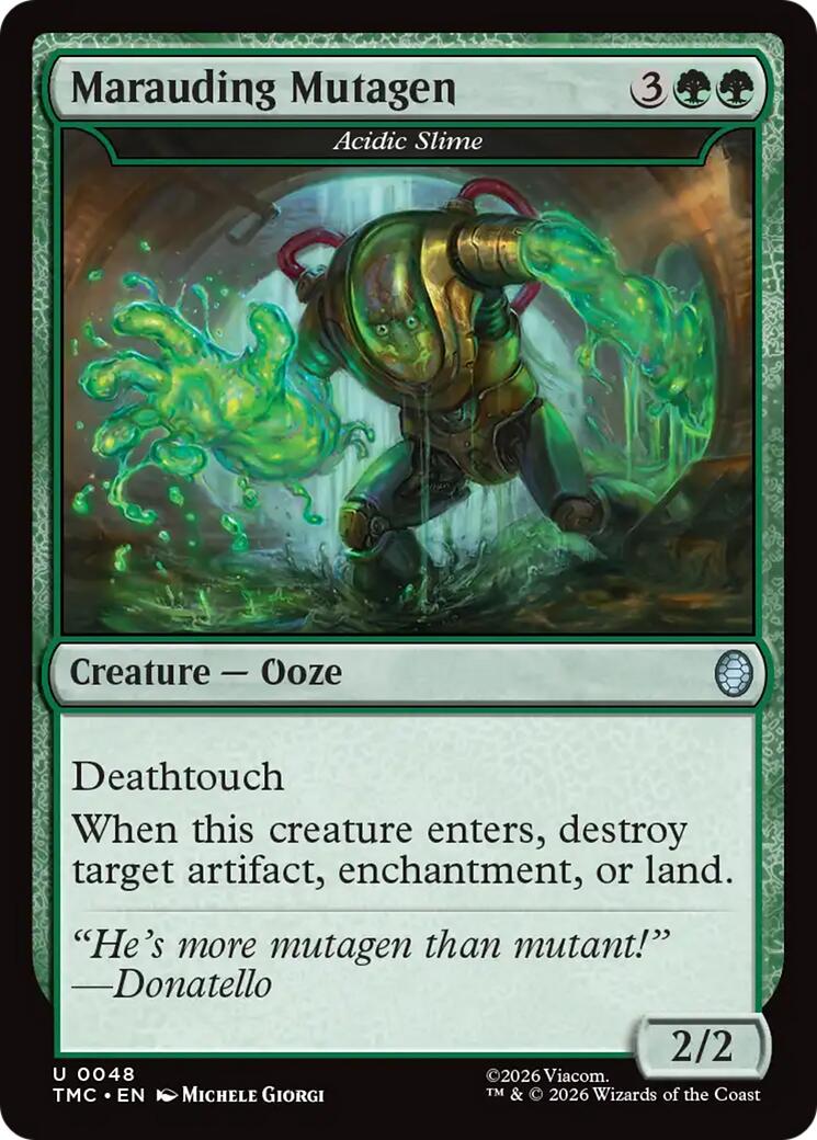 Marauding Mutagen - Acidic Slime [Teenage Mutant Ninja Turtles Commander] | Boutique FDB TCG