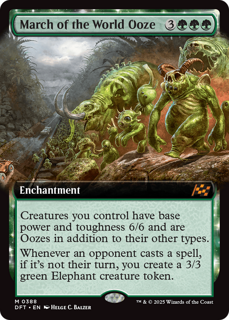 March of the World Ooze (Extended Art) [Aetherdrift] | Boutique FDB TCG
