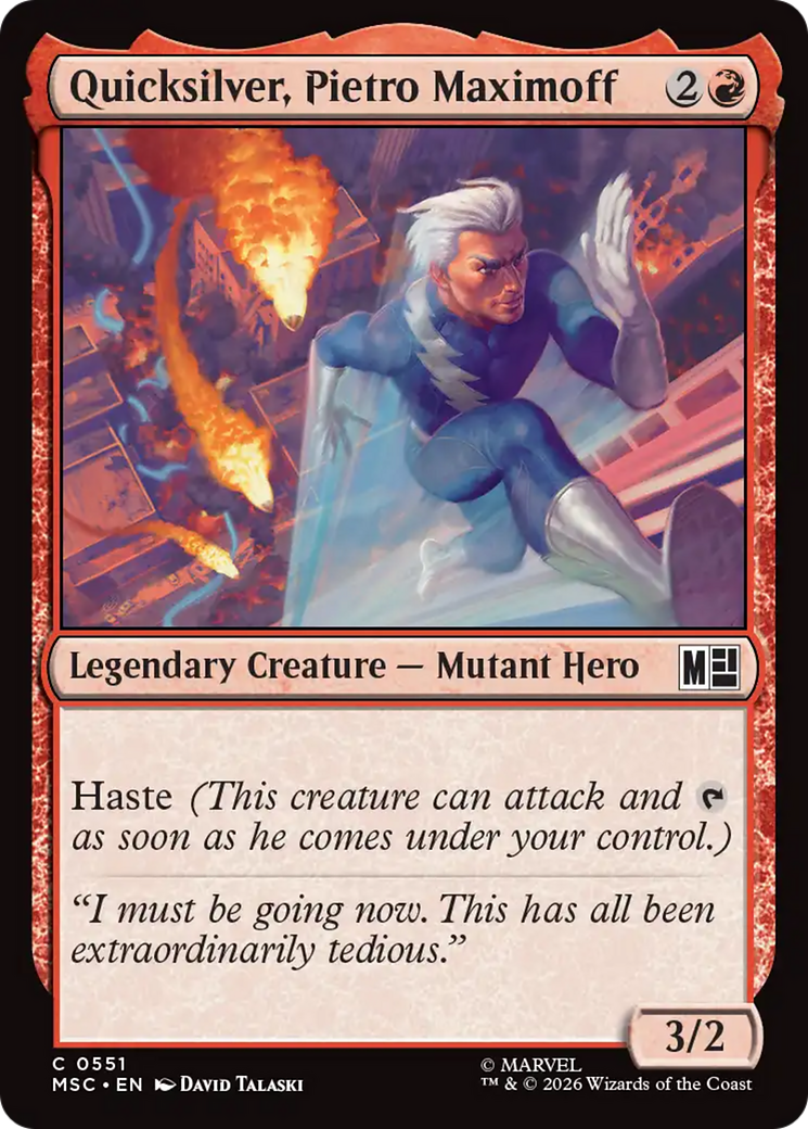 Quicksilver, Pietro Maximoff (0551) [Marvel Super Heroes Commander] | Boutique FDB TCG