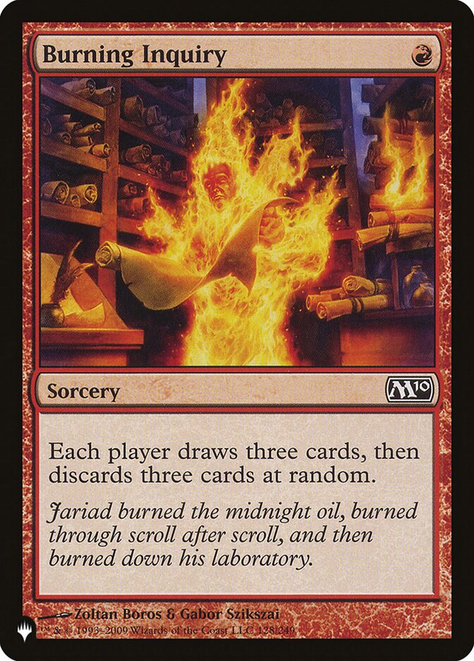 Burning Inquiry [The List] | Boutique FDB TCG