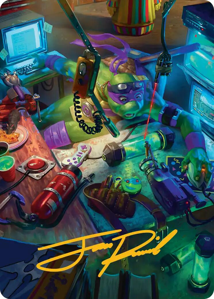 Donatello, the Brains Art Card (Gold-Stamped Signature) [Teenage Mutant Ninja Turtles Art Series] | Boutique FDB TCG