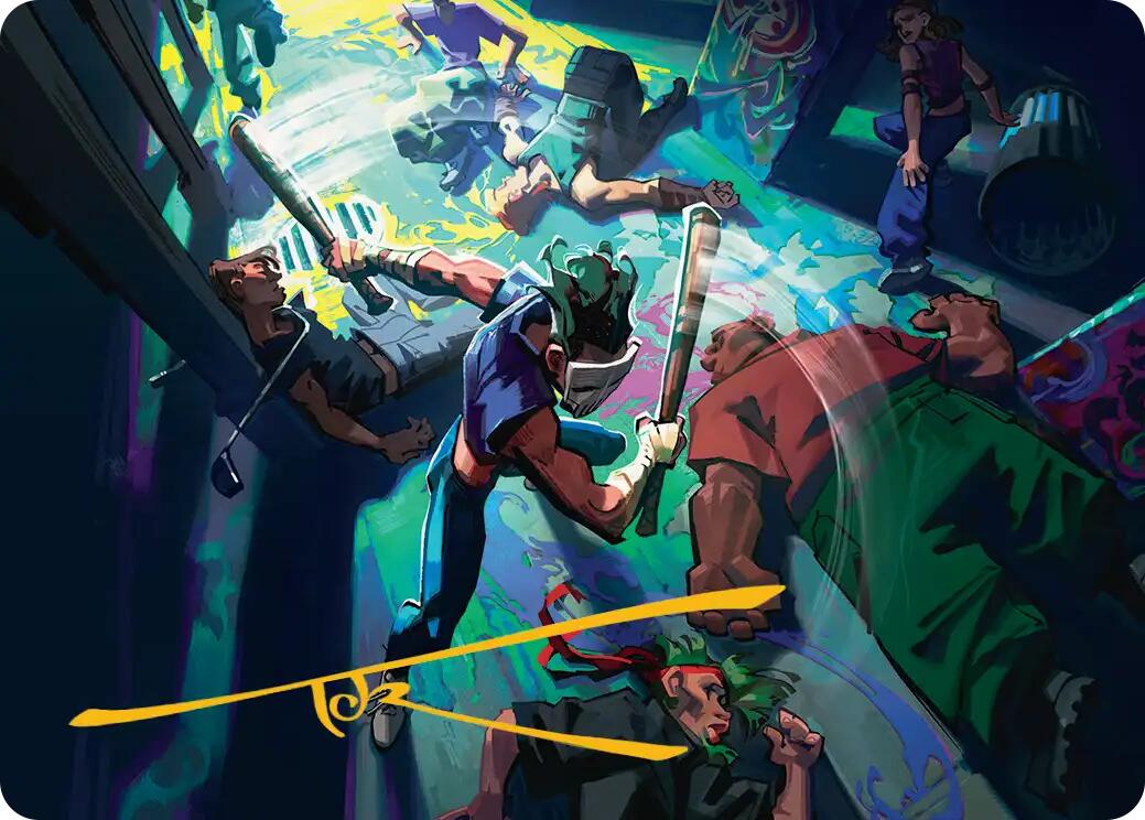 Pain 101 Art Card (Gold-Stamped Signature) [Teenage Mutant Ninja Turtles Art Series] | Boutique FDB TCG