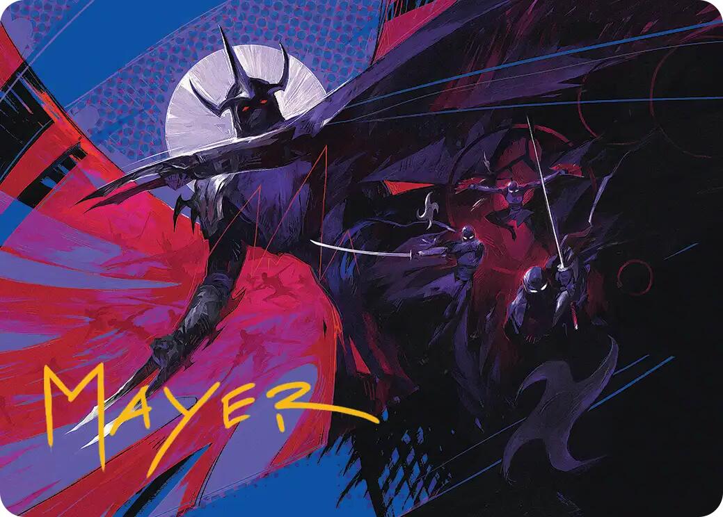 Shredder's Technique Art Card (Gold-Stamped Signature) [Teenage Mutant Ninja Turtles Art Series] | Boutique FDB TCG