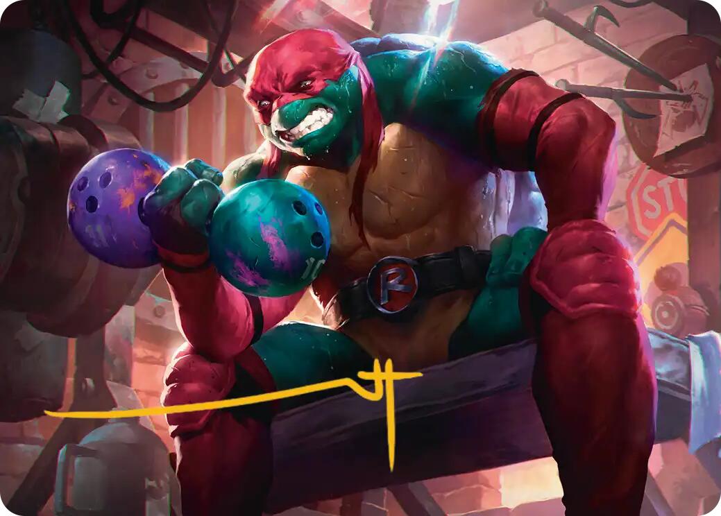 Raphael, Tough Turtle Art Card (Gold-Stamped Signature) [Teenage Mutant Ninja Turtles Art Series] | Boutique FDB TCG