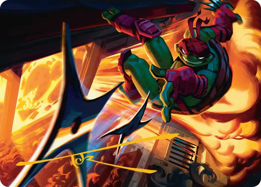 Storm of Steel Art Card (Gold-Stamped Signature) [Teenage Mutant Ninja Turtles Art Series] | Boutique FDB TCG