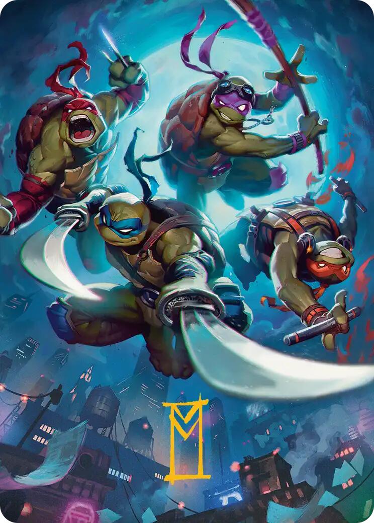 Heroes in a Half Shell Art Card (Gold-Stamped Signature) [Teenage Mutant Ninja Turtles Art Series] | Boutique FDB TCG